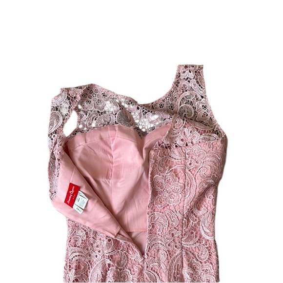 Dancing Queen Pink Lace Midi Dress - Picture 5 of 6